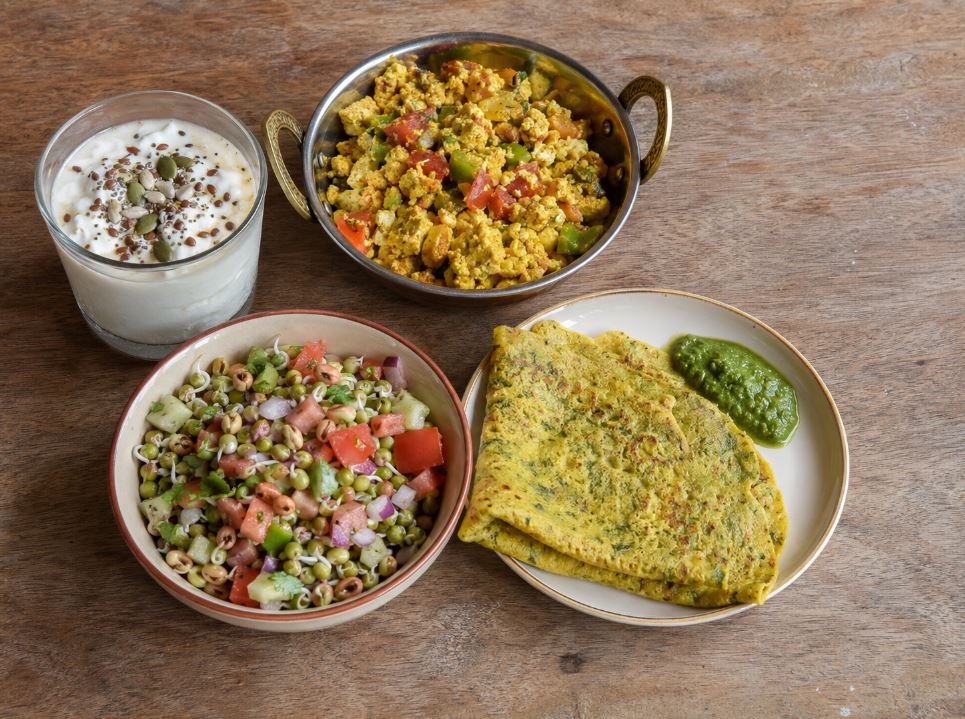 12 high-protein Indian vegetarian meals (with macros)