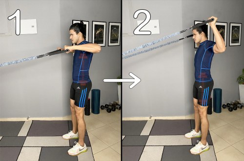 External Up Rotation With Resistance Bands