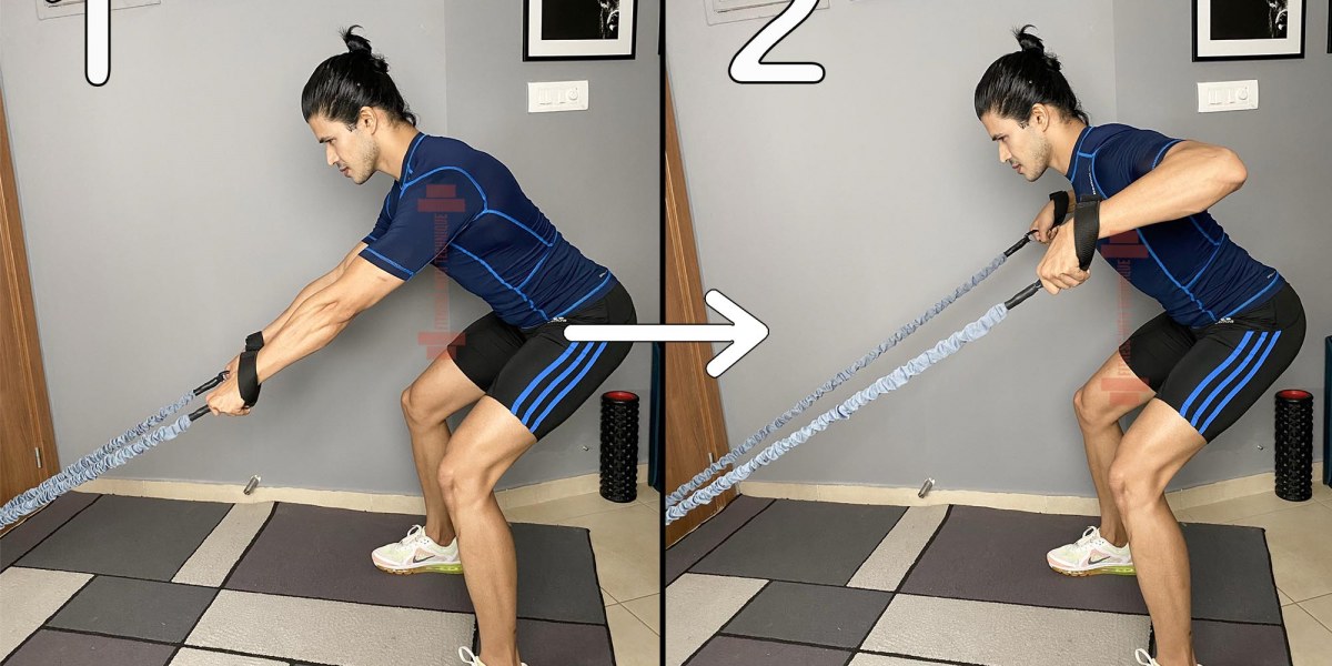 High Row With Resistance Bands (Low)