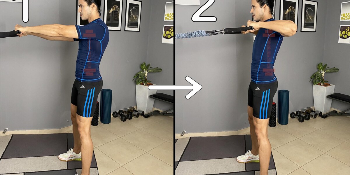 High Row With Resistance Bands (Mid)