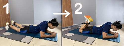 Lying Hamstrings Curl With Resistance Bands