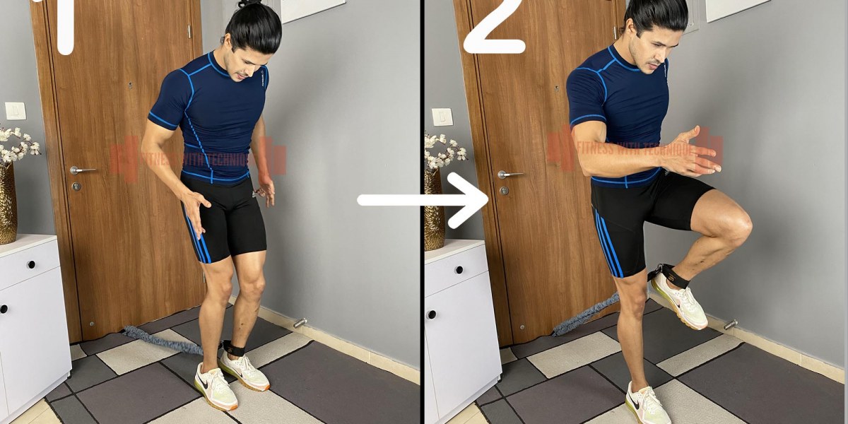 Standing Knee Raise With Resistance Bands