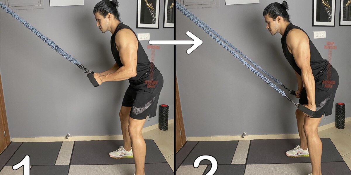 Standing Triceps Extension With Bands