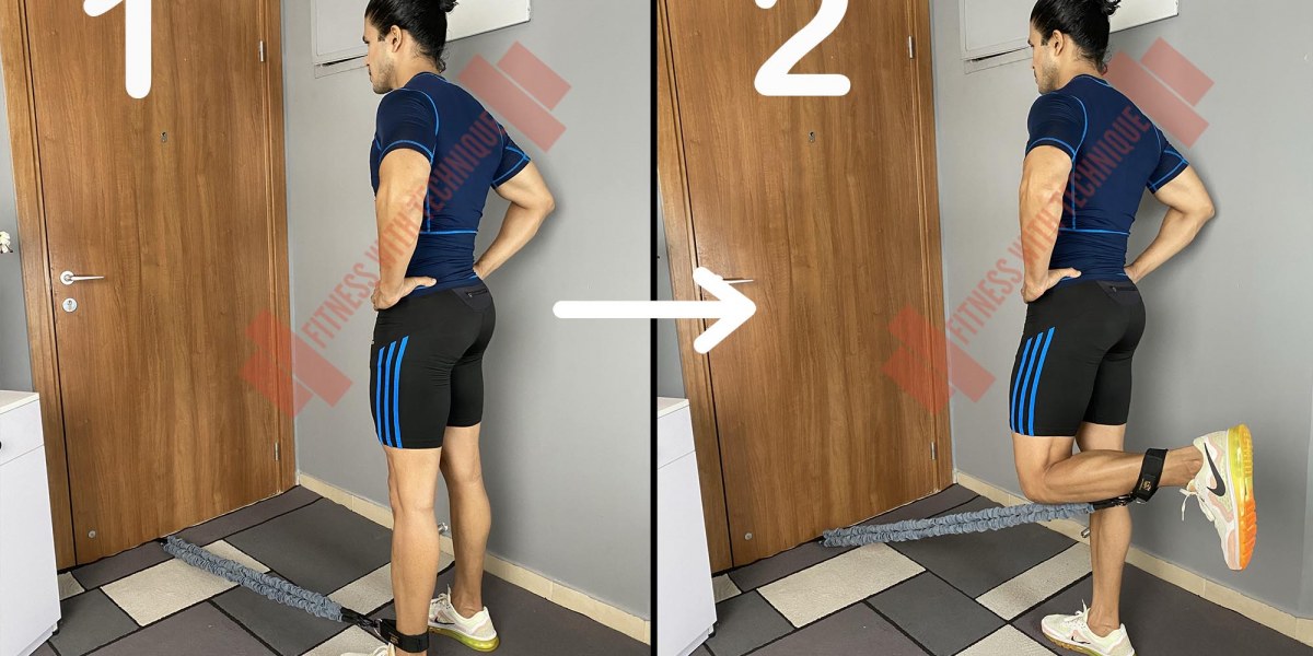 Standing Hamstrings Curl With Resistance Bands