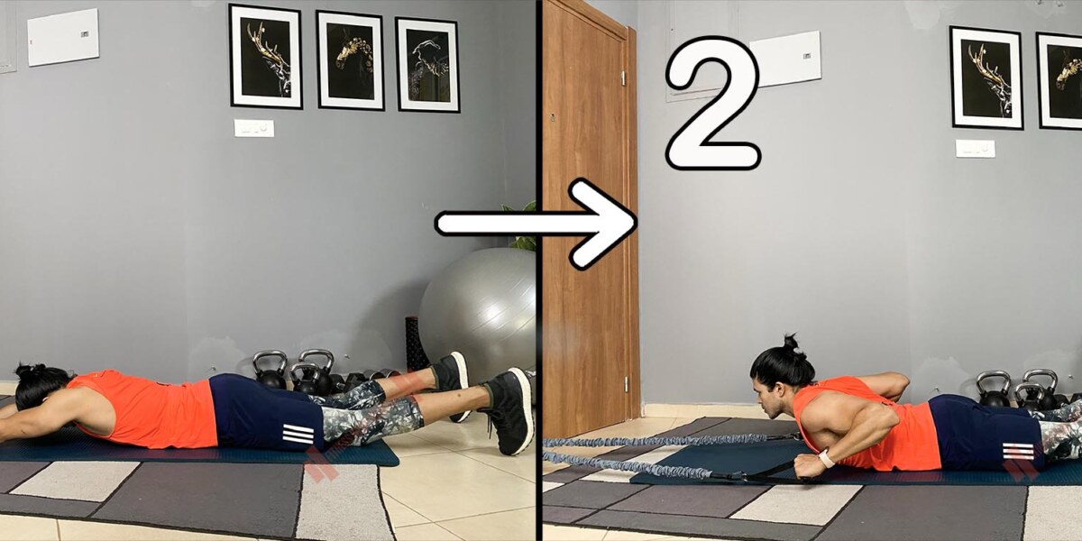 Lying Lat Pull With Resistance Bands