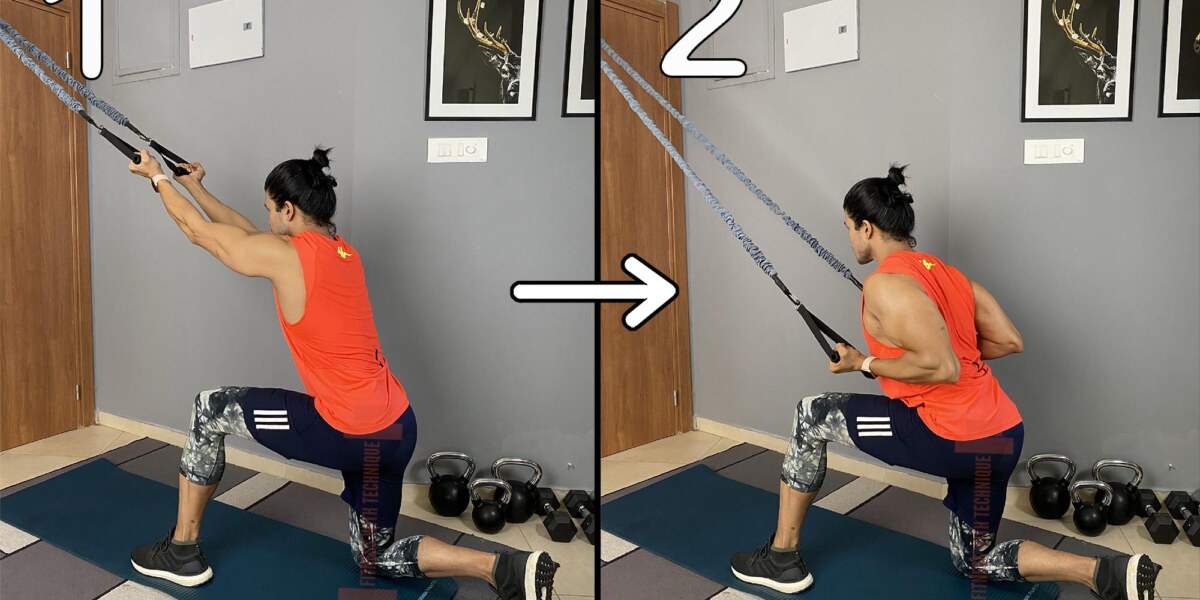 Reverse Grip Lat Pulldown With Resistance Bands