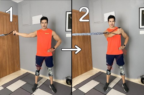Standing Chest (Mid) Fly With Resistance Bands