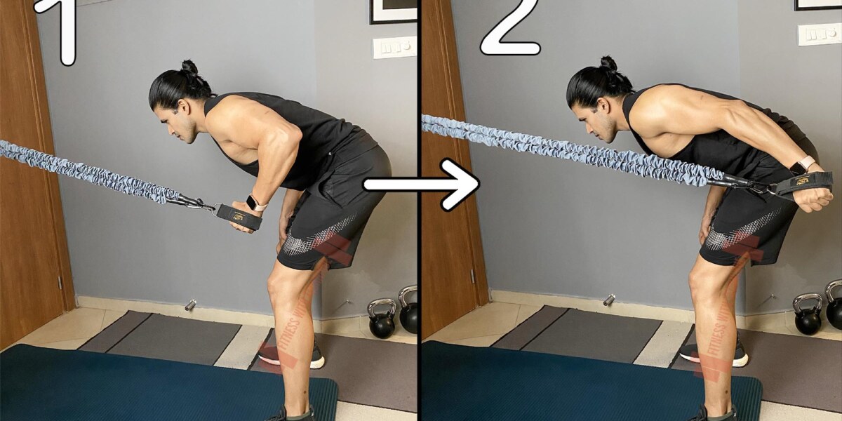 Standing One Arm Triceps Kickback With Bands